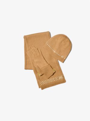Embellished Knit Cold Weather Accessories Set