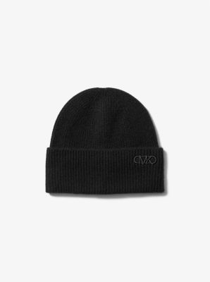 Ribbed Cashmere Beanie Hat