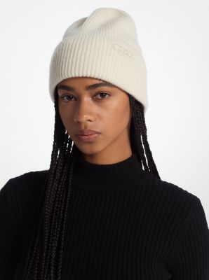 Ribbed Cashmere Beanie Hat image number 1