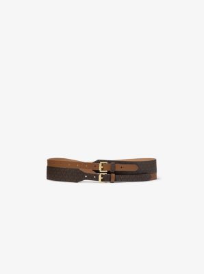 michael kors logo belt