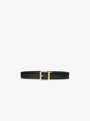 Reversible Logo and Leather Belt | Michael Kors