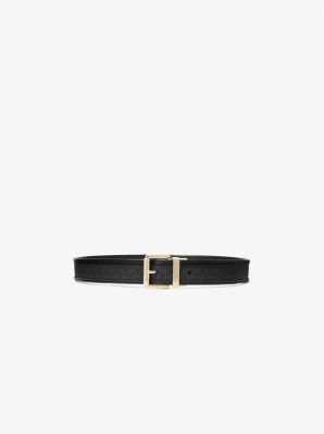 MICHAEL Michael Kors Reversible Faux Leather Belt with MK Logo