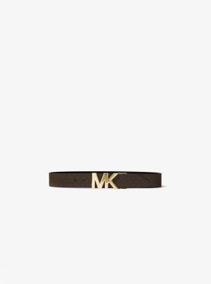 Reversible Logo and Leather Waist Belt | Michael Kors