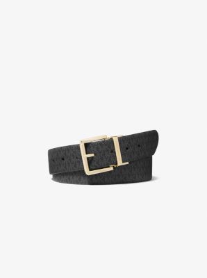 Jet Black Leather Gucci Belts For Man