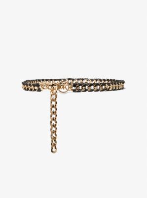 Michael Kors Empire Logo Chain Belt - L/XL