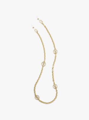 MK Logo Charmマスク＆サングラスチェーン 多用途 558633 Gold-Tone Logo Charm Mask and Sunglasses Chain | Michael