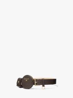 Arriba 97+ imagen michael kors belt with pouch