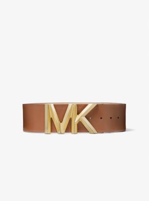 Logo Leather Waist Belt Michael Kors