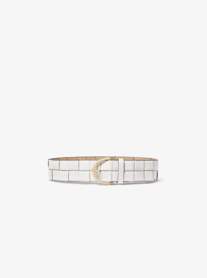 Woven Leather Belt  Michael Kors Canada