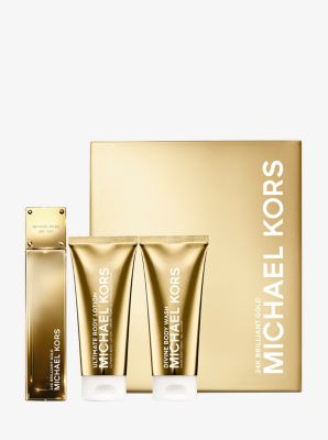 michael kors 24k brilliant gold gift set
