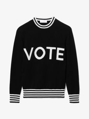 Vote Cashmere Intarsia Sweater