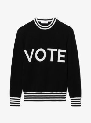 Vote Cashmere Intarsia Sweater 