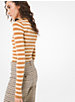 Striped Stretch-Viscose Bodysuit image number 1