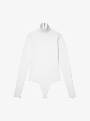 Stretch-Viscose Turtleneck Bodysuit