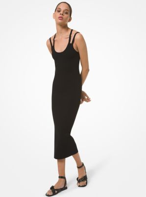 Jennifer Ribbed Stretch Viscose Tank Dress