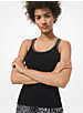 Studded Ribbed Stretch Viscose Tank Top image number 0