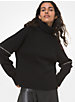 Cashmere Zip-Sleeve Turtleneck Sweater image number 0
