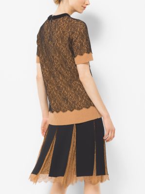 Cashmere and Chantilly Lace T-Shirt