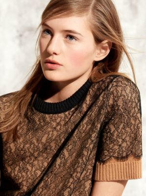 Cashmere and Chantilly Lace T-Shirt