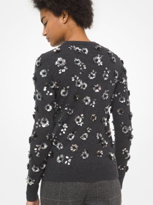 Embroidered on sale cashmere sweater