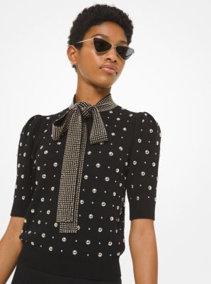 Michael kors deals studded sweater