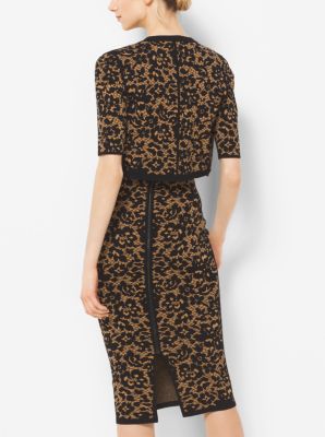 Chal floral de viscosa el&aacute;stica in NEGRO | Michael Kors