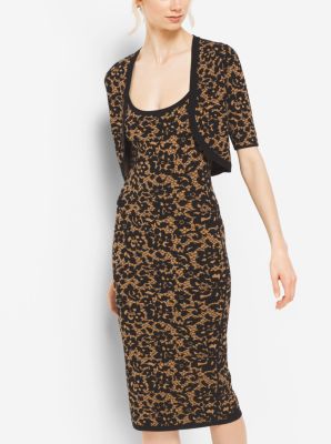 Chal floral de viscosa el&aacute;stica in NEGRO | Michael Kors