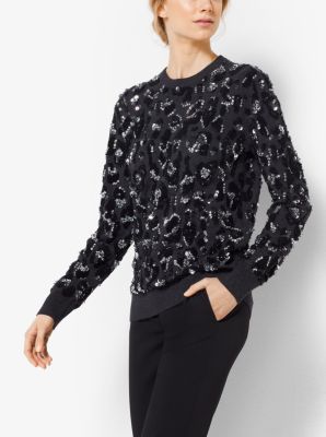 Michael kors leopard sale sweater