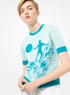 Cotton and Merino Short-Sleeve Surfer Sweater