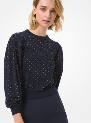 Studded Merino Wool Sweater