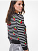 Cherry Embroidered Striped Cotton Sweater image number 1