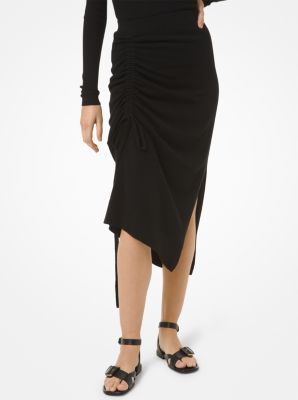 Cashmere Ruched Sarong Skirt image number 0