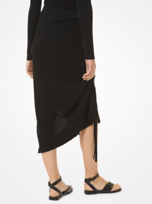 Cashmere Ruched Sarong Skirt image number 1