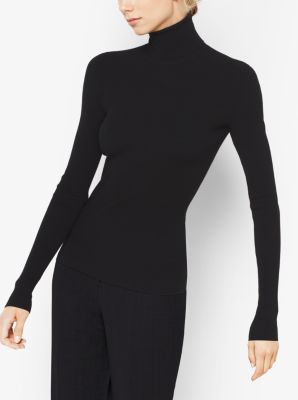 Stretch-Jersey Turtleneck