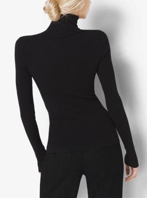 Stretch-Jersey Turtleneck