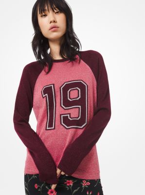 Metallic Knit 1981 Varsity Sweater