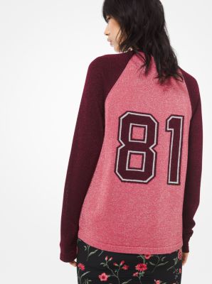 Metallic Knit 1981 Varsity Sweater