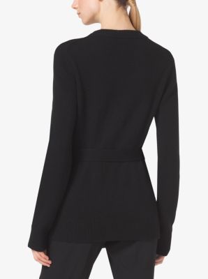 Crossover Cashmere Cardigan