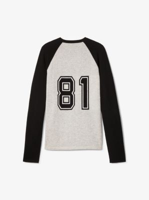 M&eacute;lange Cashmere 1981 Varsity Sweater