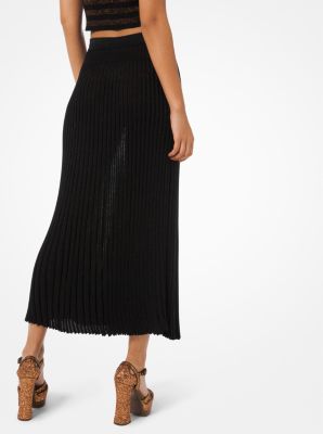 Michael kors hotsell metallic pleated skirt