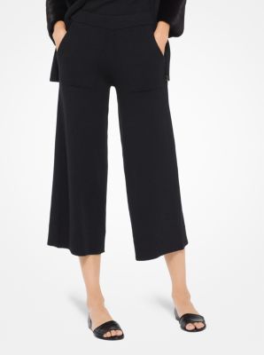 Cashmere-Blend Gaucho Pants