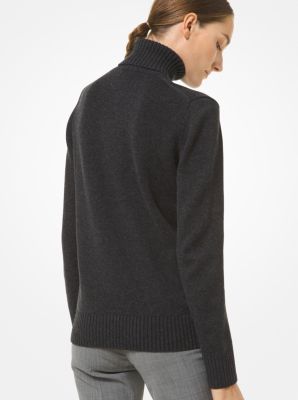 Cashmere Turtleneck Sweater in CHARCOAL | Michael Kors
