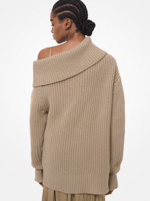 Cashmere Cuff-Neck Sweater