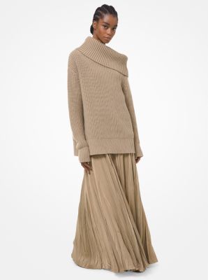 Cashmere Cuff-Neck Sweater