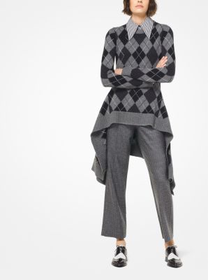 Argyle Cashmere Handkerchief Pullover