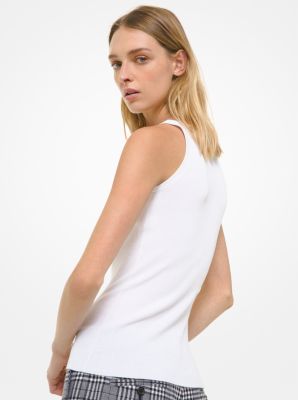 Geripptes Tanktop aus Baumwolle image number 1