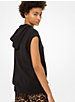 Cotton and Cashmere Sleeveless Hoodie image number 1