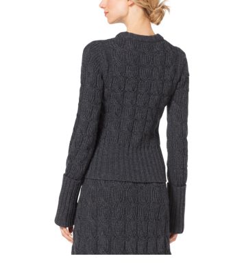 Wool and Cashmere Aran Sweater
