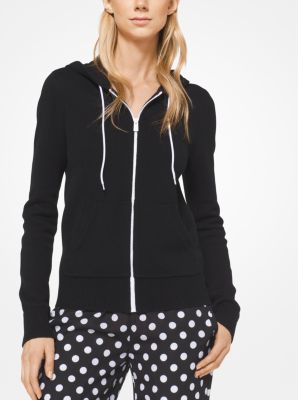 Cashmere and Cotton Zip Up Hoodie Michael Kors Canada