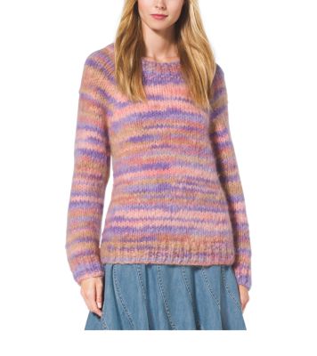 Space-Dyed Mohair Crewneck Sweater